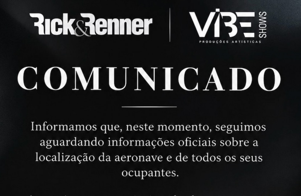 Buscas por helicóptero com cantor Rick entram no segundo dia em SC